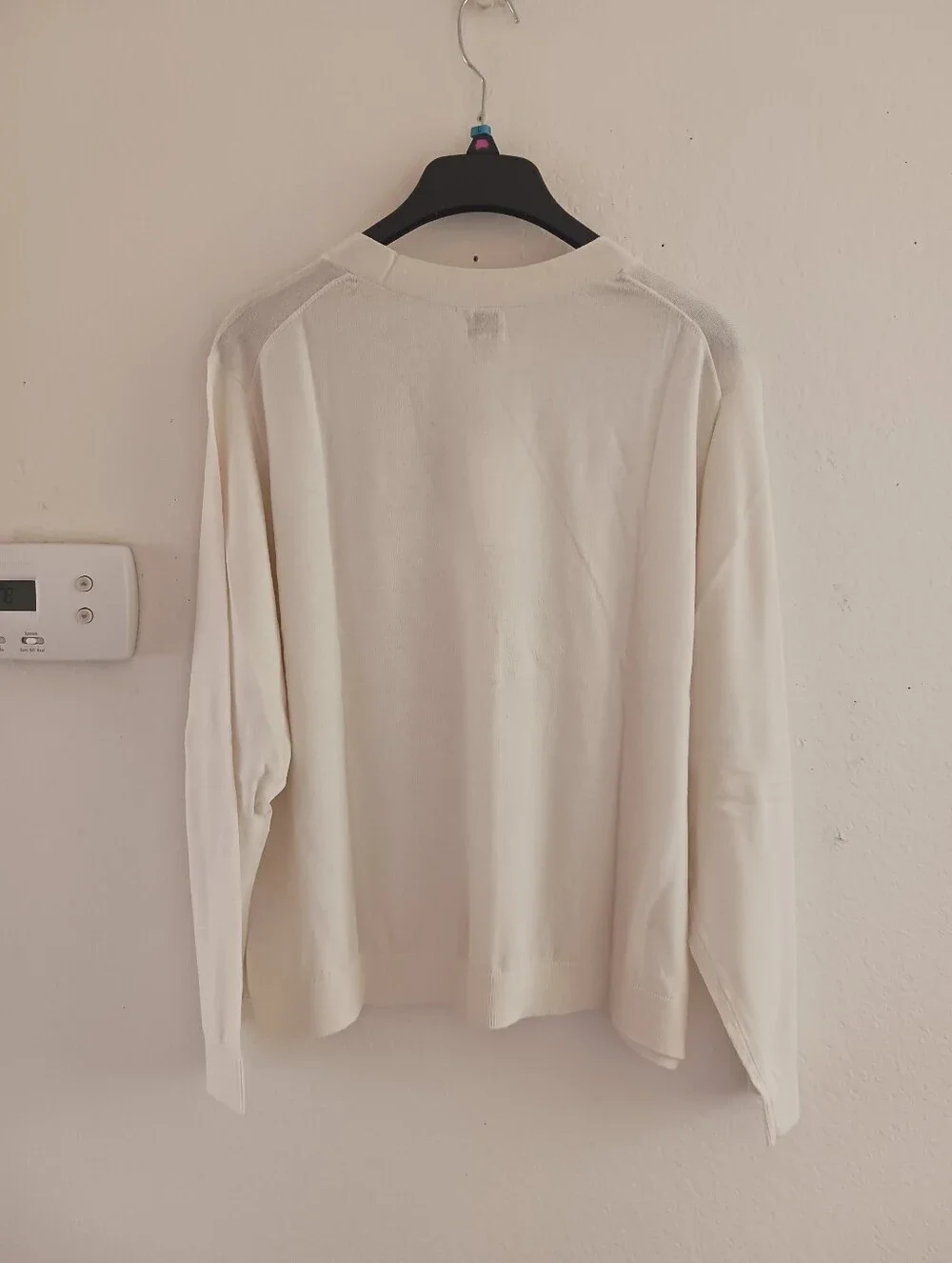 A New Day Women's Button Front Cream Cardigan